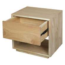 Load image into Gallery viewer, OSCAR WYNHAM Teak Timber Bedside Table Night Stand, Natural