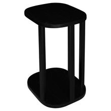 Load image into Gallery viewer, RADISSON Oslo Teak Wood C-shape Side Table Laptop Table, Black