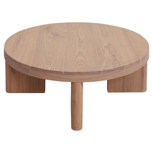 Load image into Gallery viewer, RADISSON Apollo Teak Wood Round Coffee Table, 90cm, Natural