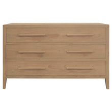 Load image into Gallery viewer, RADISSON Dion Teak Wood 3 Drawer Chest of Drawers Dresser, Natural Other Color Option