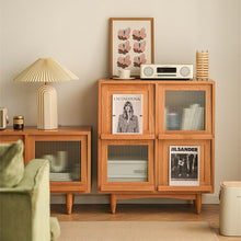 Load image into Gallery viewer, TALIA Wood Bookcase with Tilt Up Door