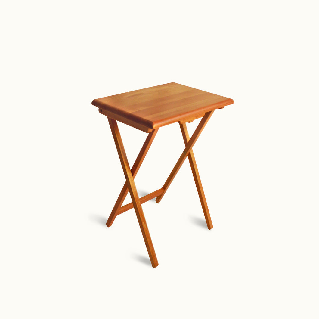 KATE Folding Table Solid Wood Caramel Colour