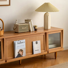 Load image into Gallery viewer, MADILYN Solid Wood TV Stand Cabinet Console
