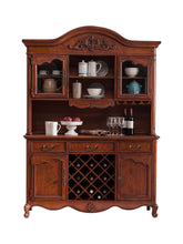 Load image into Gallery viewer, SOPHIE BOSTON Glass Display Buffet Hutch American Classic Solid Wood Wine Cabinet ( 10 Size and Design )