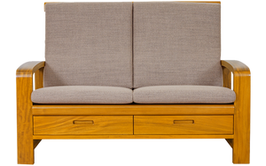 San Diego CONRAD Teak Sofa 2 Seater Modern Design