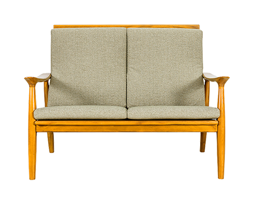 Los Angeles CONRAD Teak Sofa 2 Seater Minimalist Design