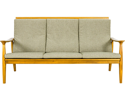 Los Angeles CONRAD Teak Sofa 3 Seater Minimalist Design