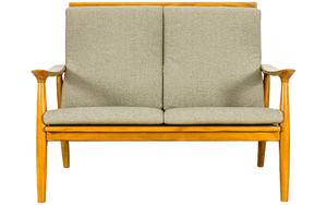 Los Angeles CONRAD Teak Sofa 2 Seater Minimalist Design