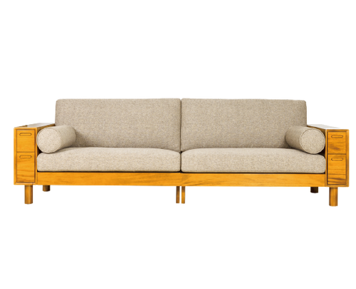 Cali CONRAD Teak Sofa Scandinavian Design 4 seater sofa