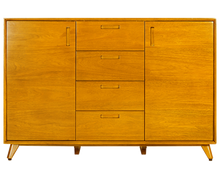 Load image into Gallery viewer, ARIELLE Sweden CONRAD Teak 4.5 feet low Cabinet Buffet Chest Drawers