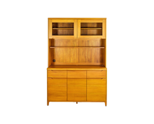 Load image into Gallery viewer, Tatum Sweden CONRAD Teak 135 cm 4.5-foot Fine China Upper Lower Display Cabinet Hutch