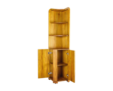 Load image into Gallery viewer, THEA Sweden CONRAD Teak Bookcase 180 cm Corner Tall Cabinet