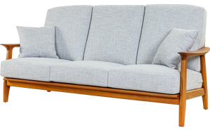 San Francisco CONRAD Baker Teak Sofa 3 Seater Modern Design