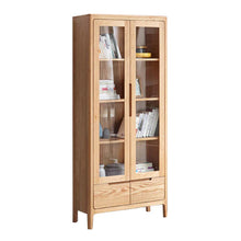 Load image into Gallery viewer, KAYDEN Scandinavian Nordic Glass Display Cabinet Bookcase
