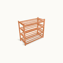 Load image into Gallery viewer, Dream Shoe Rack Full Solid Wood Caramel Color