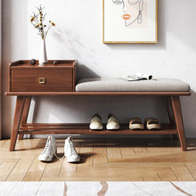 Load image into Gallery viewer, CASSIDY BELAIR Solid Wood Shoe Stool