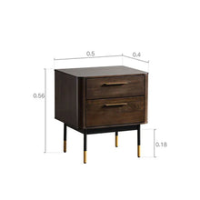 Load image into Gallery viewer, GABRILLE Chicago HILTON Nordic Solid Wood Bedside Table