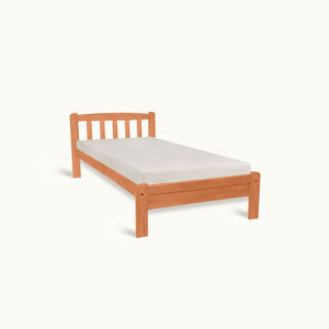 STEVIE Bed Frame Solid Wood Caramel Color