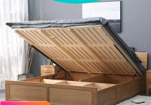 Load image into Gallery viewer, ROWAN MATEO Nordic Wooden Storage Bed Pure Solid Wood