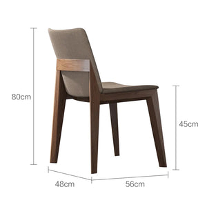 JOEL Nordic Dining Table Solid Wood Modern Minimalist Chair