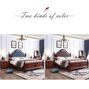 Lucy Boston Hilton Bed American Classic Solid Wood ( Select from 2 Size  2 Color )