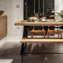 Load image into Gallery viewer, JUDE Nordic Scandinavian Artistic Solid Wood Dining Table Chair
