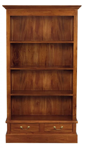 Harmony AMARA Tasmania 2 Drawer Teak Wood Bookcase