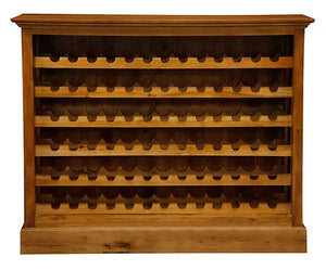 Georgia AMARA Tasmania Teak Wine Rack Wide Cabinet