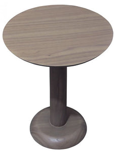OSLO WYNHAM Teak Wood Round Lamp Table - Latte