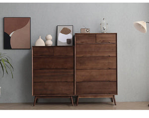 ANN Scandinavian Solid Wood Chest of Drawers Cabinet Storage ( 4 Color 2 Size )