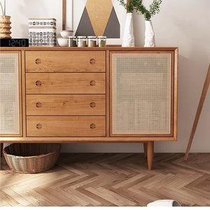 ALLISON Rattan Buffet Sideboard Cabinet ( Choice of 2 Color Natural / Walnut )