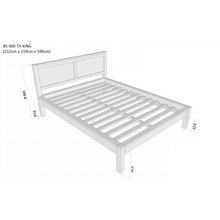 Load image into Gallery viewer, Amsterdam Bed King Size BS-000-TA-KING ( Light Pecan Colour )