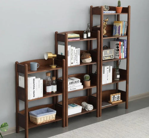 BENJAMIN Bookcase Storage Solid Wood Bookshelf