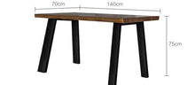 Load image into Gallery viewer, COOPER Nordic Retro Wrought Iron Solid Wood Dining table and / or Chair / Bench Set