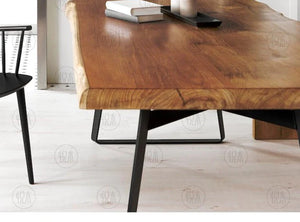 FINN Solid Wood Dining Table Scandinavian Nordic Design Hardwood Conference Table