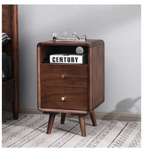 Load image into Gallery viewer, JAMES Nordic Solid Wood Bedside Cabinet Bedroom Style 35cm