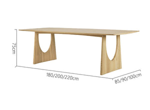 Journey Minimalist REGIS Dining Table Nordic Solid Wood