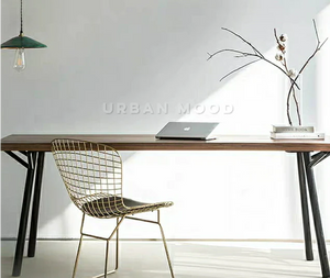 HAZEL Modern Industrial Solid Wood Study Table