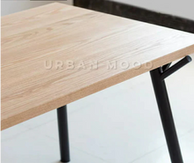 Load image into Gallery viewer, HAZEL Modern Industrial Solid Wood Study Table