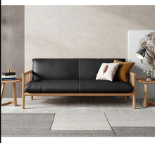 Load image into Gallery viewer, MILA Sofa Solid Wood Nordic Japanese Style Eco Friendly Vegan Leather