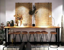 Load image into Gallery viewer, NEVAEH Solid Wood Live Edge Bar Table / Bar Stool Nordic Scandinavian Design. ( 11 Sizes )