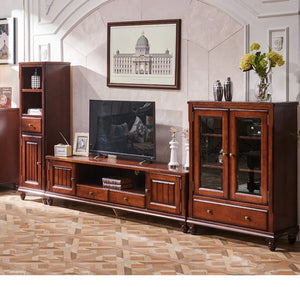 NATALIE TV Console Cabinet Display American Solid Wood