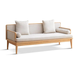 William Nordic Solid Wood Sofa Daybed Modern Minimalist