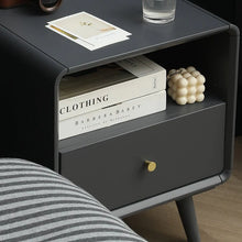 Load image into Gallery viewer, BROOKE MARRIOTT Scandinavian Bedside All Solid Wood Nordic ( 4 Color Walnut, Gray, Black, White )