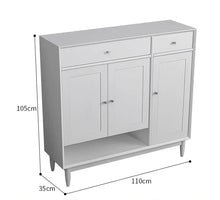 Load image into Gallery viewer, Elise SWEDEN Buffet Sideboard Hardwood Scandinavian Cloth Shoe Cabinet 4 Color 2 Size