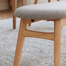 Load image into Gallery viewer, LYRIC BELAIR Solid Wood Bench Nordic Oak Washable Cushion Fabric