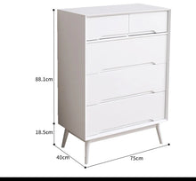 Load image into Gallery viewer, ANN Scandinavian Solid Wood Chest of Drawers Cabinet Storage ( 4 Color 2 Size )