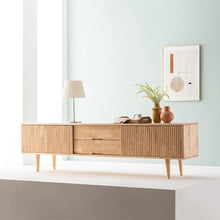 Load image into Gallery viewer, Catherine MARRIOTT TV Console Nordic Solid Wood Scandinavian Cabinet ( Colour Walnut, Natural )