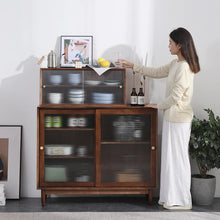 Load image into Gallery viewer, Braxton Storage Cabinet  Scandinavian Solid Wood Countertop