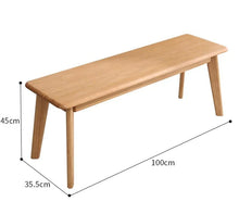 Load image into Gallery viewer, LINCOLN Nordic Modern Bench Solid Wood Long Stool